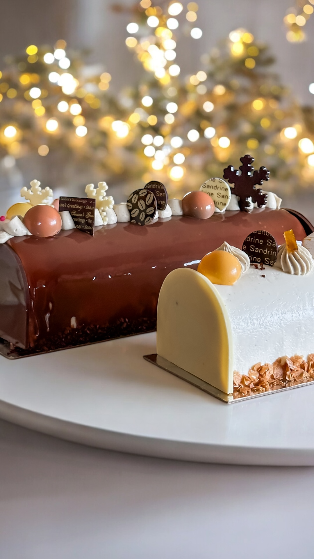 Yule log / Bûche de Noel - L’Orange & Caramel Royale