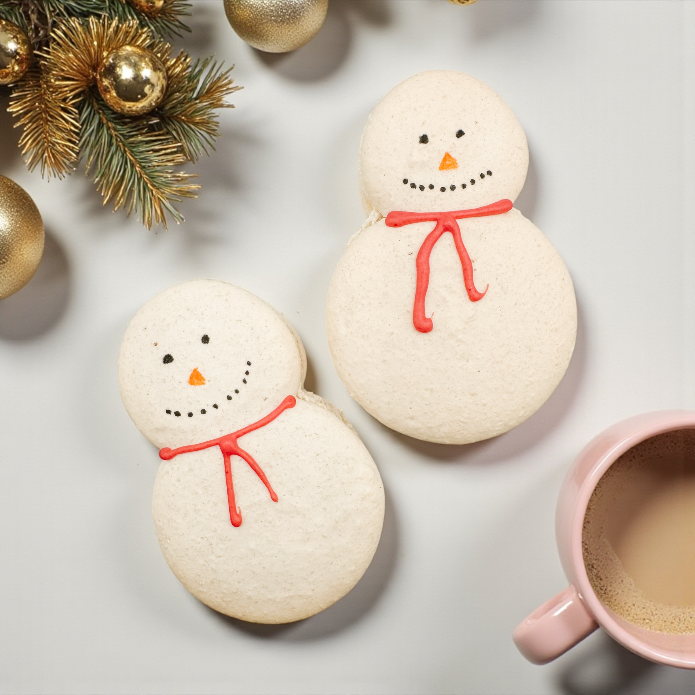 XL Snowman Macaron