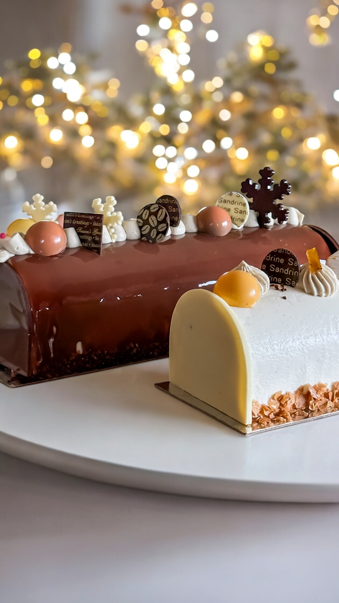 Yule log / Bûche de Noel  - L’Orange & Caramel Royale