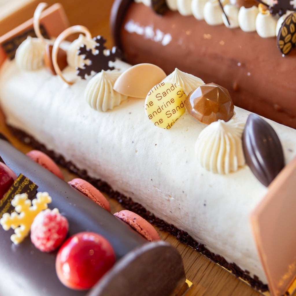 Yule log / Bûche de Noel  - Chai Brownie